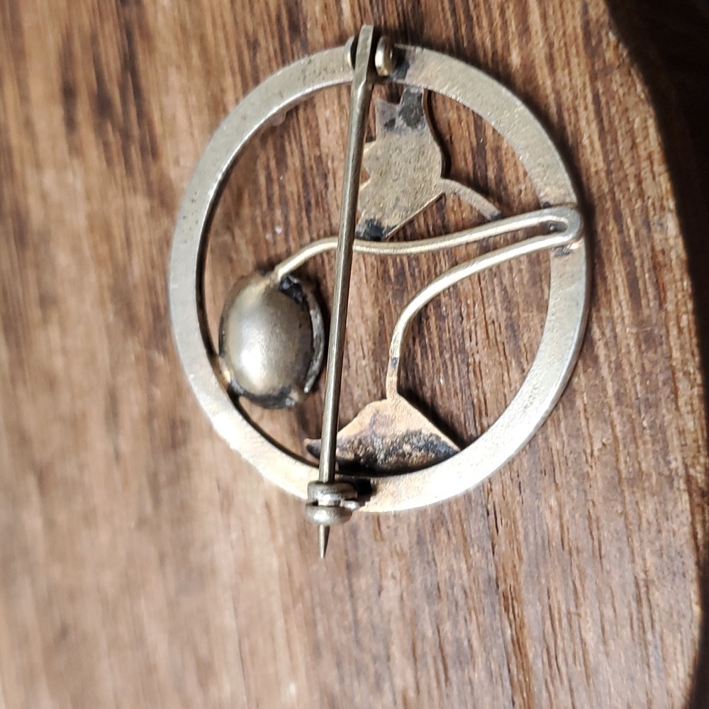 B834 fine sterling‎ silver brooch - Picture 2 of 3